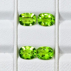 5.44Ct (4Pcs) Eye Clean Quality Unheated Pakistan Peridot Loose Gemstone - Picture 1 of 1