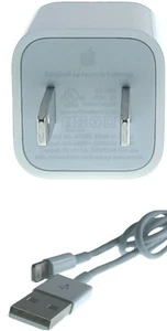 Original iPhone/iPad Wall Charger 5.0V - 1.0A White - Picture 1 of 4