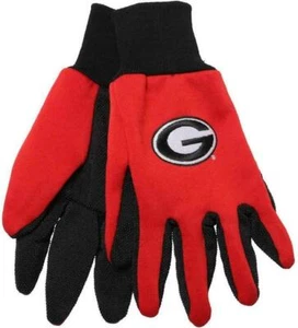 Georgia Bulldogs 2 Tone Non-Slip Utility Gloves - Pack of 6 - Picture 1 of 1