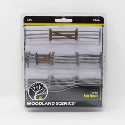 Woodland Scenics O 3001 Log Fence Rural Farm Farm Rural Land Scenery Detail Set - Image 1 of 4