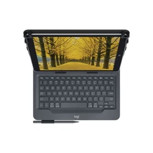 Logitech Universal Folio Tastatur für Mobilgeräte Schwarz Bluetooth UK-Layout - Bild 1 von 8