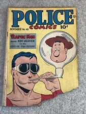 Police Comics #48 Quality 1945 Featuring Plastic Man Comic Book Golden Age
