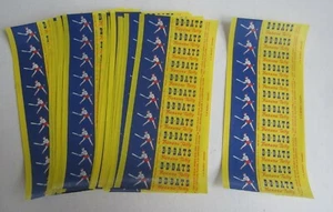 20 Streifen alte Vintage 50er Jahre B B FLEDERMÄUSE Banane TAFFY Süßigkeiten Verpackungen - BASEBALL  - Bild 1 von 1