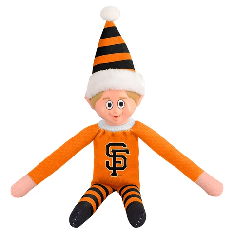 San Francisco Giants Plush Christmas Elf - MLB Doll On The Shelf Stuffed Toy Cover