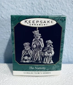 Hallmark Keepsake Ornament The Nativity Miniature 1999 Peltre #2 En Serie NUEVO - Imagen 1 de 3