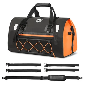 50L Motorcycle Dry Bag Waterproof Reflective Tail Duffle Skiing Travel Hiking - Picture 1 of 13