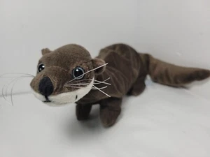Vintage 19" Long Brown Otter Sea River Stuffed Plush Animal Roy by BJ Toy CO EUC - Picture 1 of 12