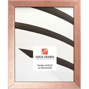 Craig Frames Milano, 0.75" Contemporary Rose Gold Solid Wood Picture Frame - Picture 1 of 10