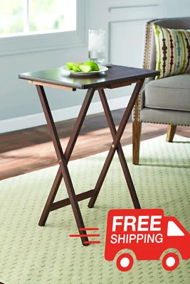 Mesa Bandeja TV Plegable Individual Interior Mainstays - Nogal L 19 x W 15 x H 26 Foto 1 de 4