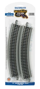 BACHMANN TRAINS 44501 HO E - Z TRACK 18" RADIO VÍA (4/Tarjeta) GRIS ROADBED - Imagen 1 de 1