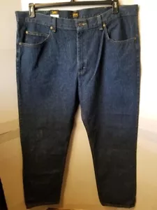 LEE Men's Regular Fit Straight Leg Blue Denim Jeans - Size 44x34 - NWT - Picture 1 of 3