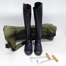 Women's Black Leather Maestro Pro Dress Tall 53105 Slim Riding Boots Size 7