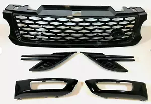 Per Range Rover Sport Griglia Anteriore Laterale Fendinebbia Bocchette L494 2013-2017 Nero Lucido SVR - Foto 1 di 12