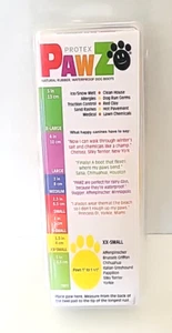 PawZ Protex Dog Boots Waterproof Disposable Reusable XXS Yellow 5 Pair New - Picture 1 of 3
