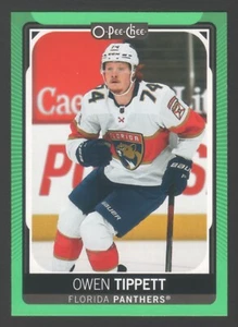 2021-22 O-Pee-Chee ~ OWEN TIPPETT ~ Neon Green Border #D 10/50 Card #181 - Picture 1 of 2