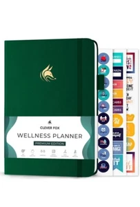 Planificador Clever Fox Wellnes Edición Premium Semanal y Mensual Verde Bosque A5 - Imagen 1 de 8