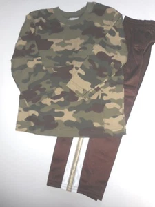 Juego de Camisa y Pantalones Informales Garanimals Niños Pequeños Marrón Camuflaje Talla 3T Nuevo con Etiquetas - Imagen 1 de 4
