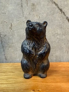 Vintage Cast Iron Bear Figurine Statue, Made in Japan - Picture 1 of 7