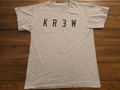 Camiseta de hombre KREW LA/CA mediana (M) gris con logotipo de skateboarding manga corta Foto 1 de 4