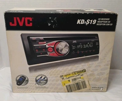 Reproductor de CD/receptor de MP3 JVC KD-S19 cara desmontable con control remoto nuevo en caja Foto 1 de 4