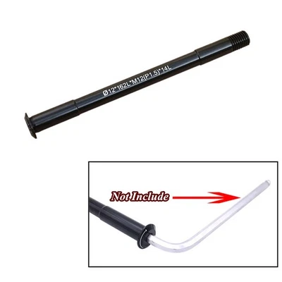 For Mountain Bike Road Bike Rear Thru Axle 142*12mm-162mm M12 Thread Pitch 1.5mm - Image 1 of 4
