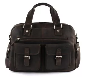 GreenLand Nature Westcoast Business Bag XL Aktentasche Schultertasche Brown - Bild 1 von 6