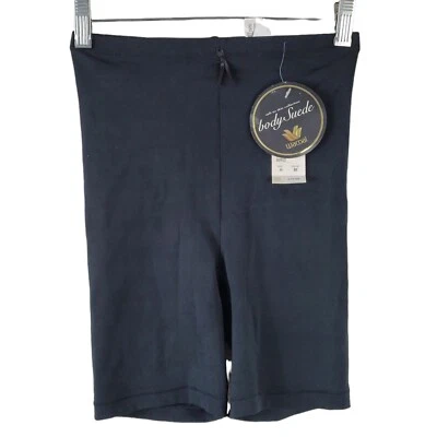 Panty de gamuza con cuerpo Wacoal vintage de 16" ropa moldeadora más suave talla mediana negra descontinuada Foto 1 de 4