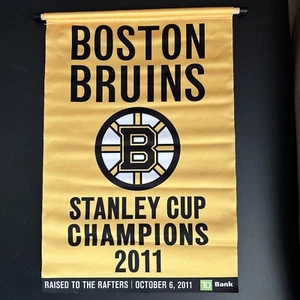 Boston Bruins 2011 Stanley Cup Champions Banner 17” x 12” - Picture 1 of 8