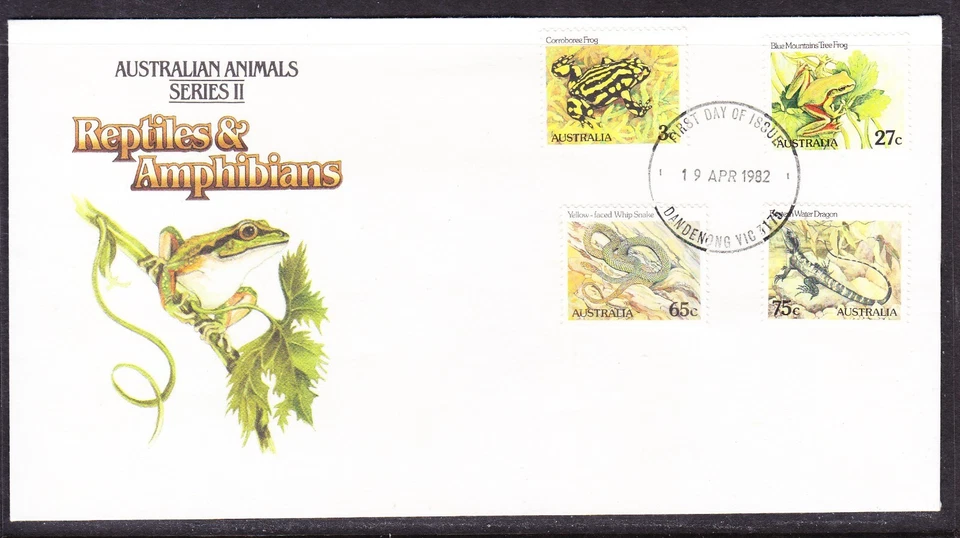 Australia 1982 Reptiles  Series 2 First Day Cover No 2 - Dandenong Vic 3175 - Image 1 of 1