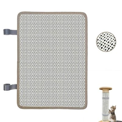 DEAPHER Cat Nail File Scratcher - Natural Sisal Scratching Pad with 80-Grit Aluminum ...