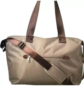 Avon~Bolso de viaje de fin de semana con asas y correa larga para el hombro~bronceado/marrón~nuevo sellado - Imagen 1 de 15