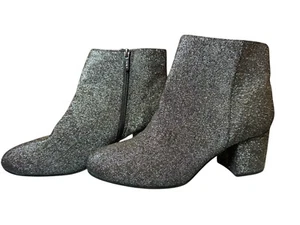 Botines Sam Edelman Circo Negro Plata Brillo Brillante Talla 12.5W Nuevos - Imagen 1 de 8