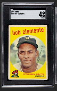 1959 Topps Roberto (Bob) Clemente #478 SGC 4 VG-EX