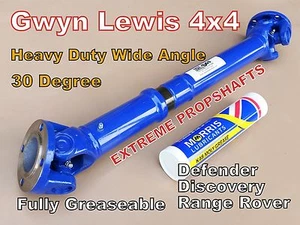 Land Rover Defender Discovery Wide Angle Propshaft Heavy Duty Gwyn Lewis 4x4 - Picture 1 of 12