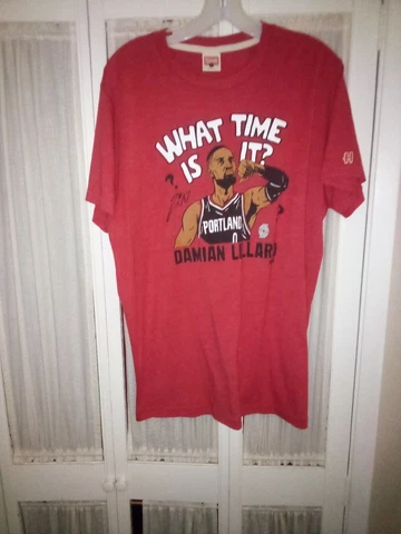 Homage Damian Lillard Portland Trail Blazers Caricature Shirt "What Time Is It" Cover
