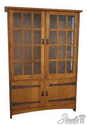66173: STICKLEY  L J&G Stickley Design Misson Oak China Cabinet - Image 1 of 4