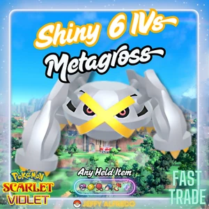 ✨️ Brillante 6IV Metagross ✨ Listo en línea | Pokémon Escarlata y Violeta 🚀 Rápido | EV'd - Imagen 1 de 24