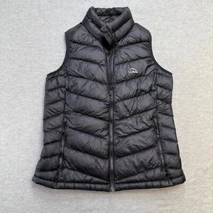 LL Bean Vest Womens Medium Black Ultralight 850 Fill Down Puffer Pertex Packable - Picture 1 of 9