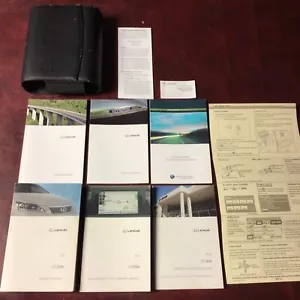 2012 LEXUS CT200h COMPLETE OWNERS MANUAL REF MAINT HYBRID NAV GUIDE CASE ALL - Picture 1 of 8
