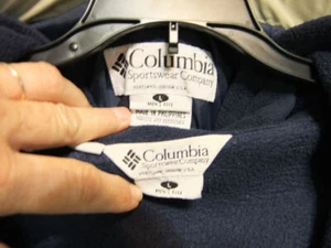 Columbia Black Fleece Jacket 18/20 - Picture 1 of 4