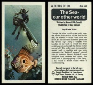 Tugs Under Water #41 The Sea Our Other World 1974 Brooke Bond Tea Card - Picture 1 of 1