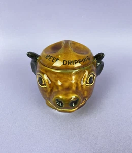 Szeiler Studio Beef Dripping Pot Hand Painted Good Condition - Picture 1 of 7