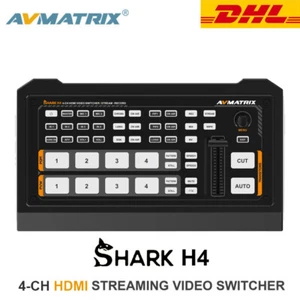 AVMATRIX Shark H4 4-CH HDMI Streaming Video Switcher USB Capture for Streaming - Picture 1 of 6
