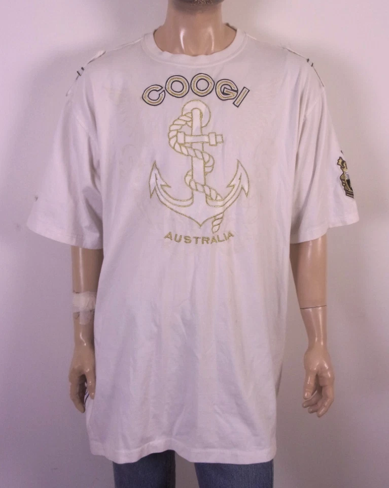vintage 00s Y2K rare COOGI Australia Anchor T-Shirt Rap Hip Hop Designer 4XL - Image 1 of 4