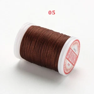 0.5mm Round Waxed Thread for Leather Craft Sewing Polyester Cord Wax Strings CA - Picture 1 of 34