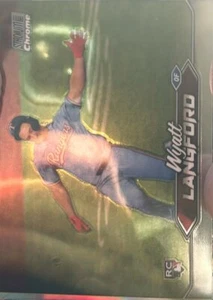 2024 Topps Stadium Club Chrome#30 Wyatt Langford Refractor - Picture 1 of 1
