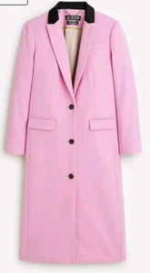 Neu J.Crew langer Mantel Alfie rosa Damen italienische Wolle Gr. 8 klassisches Weihnachtsgeschenk - Bild 1 von 10