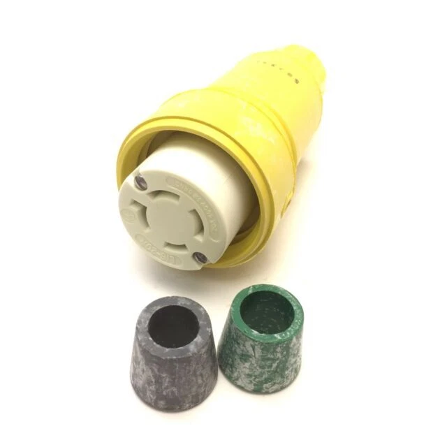 Woodhead 27W76 480V 3-Pole Female Connector - Yellow