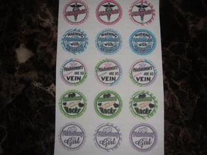 Flebotomía Botones de Sangre Espalda Plana o Pin Insignia Cabujones Adornos Imán - Imagen 1 de 5