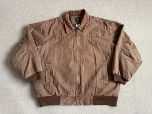 Chaqueta Lakin McKey Vintage Para Hombre Ropa de Trabajo Lona Marrón Tareas Talla 2XL XXL - Imagen 1 de 22